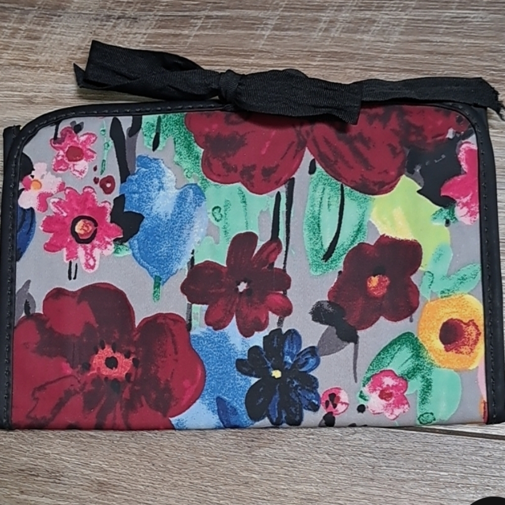 Thirty-One Floral Cosmetic Bag - Red, Blue, Pink - Picture 2 of 10